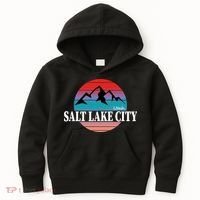 Retro Salt Lake City Utah Kids Hoodie thumb 0
