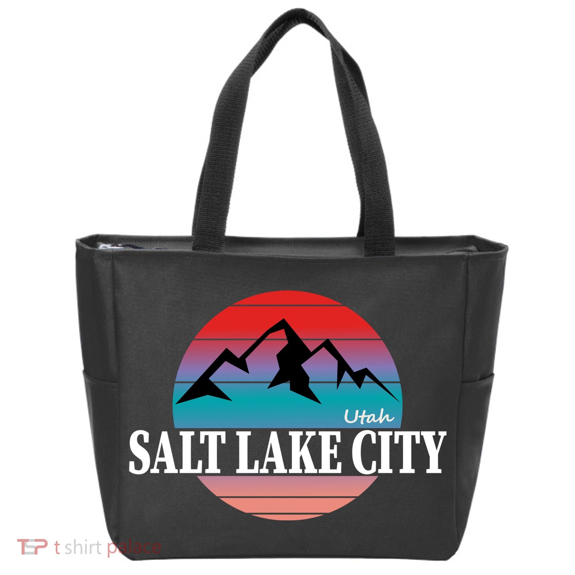 Retro Salt Lake City Utah Tote Bag