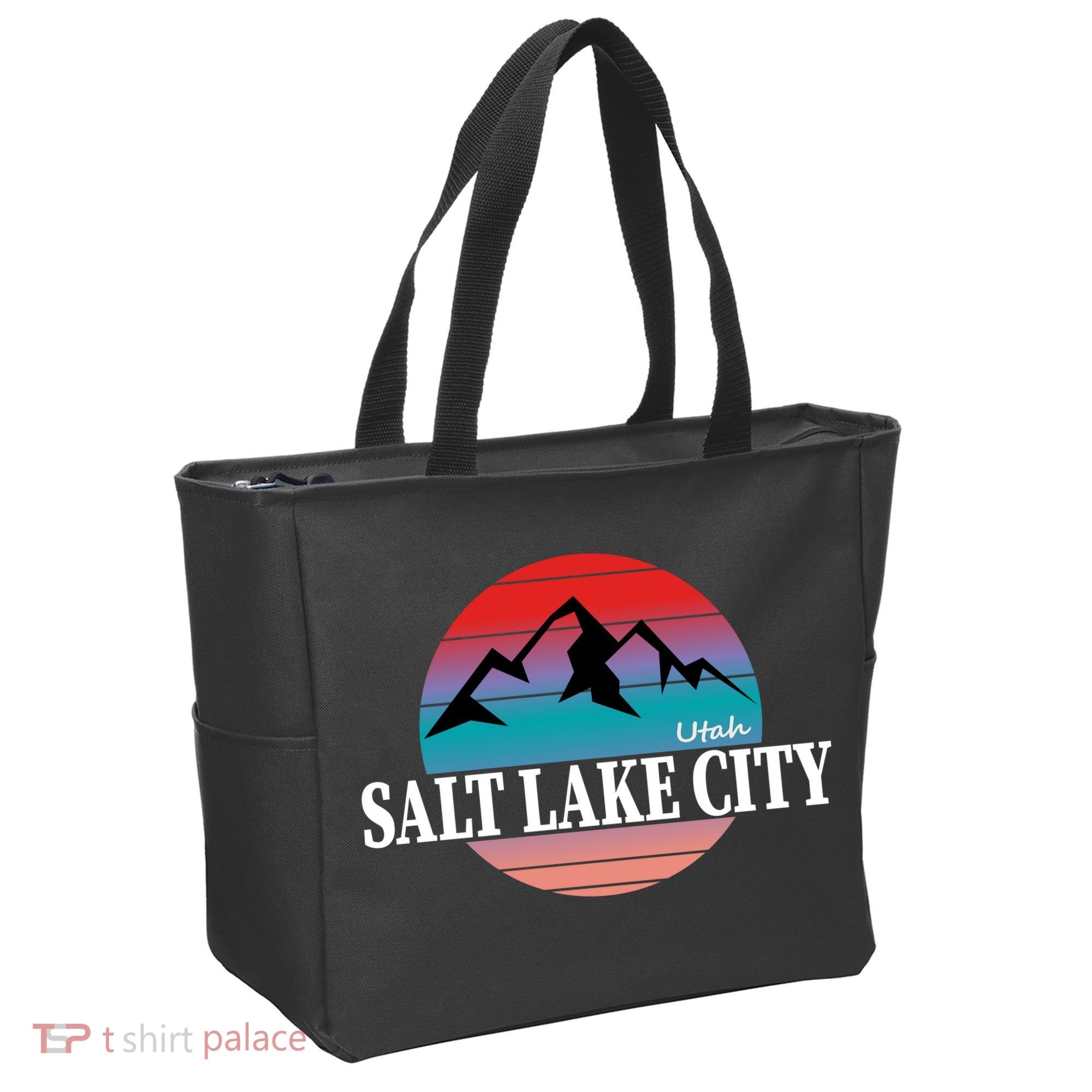 Retro Salt Lake City Utah Tote Bag