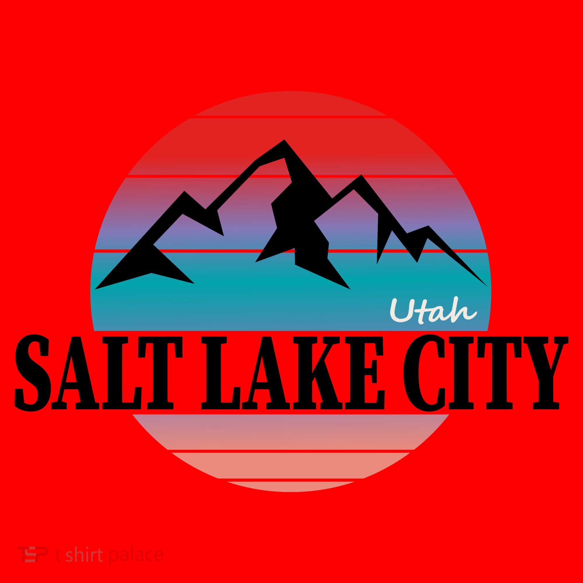 Retro Salt Lake City Utah Santa Hat