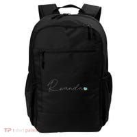 Rwanda Simple Love Rwandan Flag Heart On Rwanda Backpack thumb 0