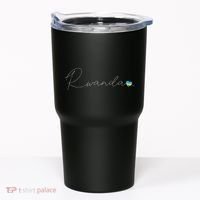 Rwanda Simple Love Rwandan Flag Heart On Rwanda Tumbler thumb 0