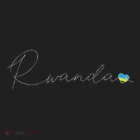Rwanda Simple Love Rwandan Flag Heart On Rwanda Golf Towel thumb 3