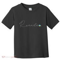 Rwanda Simple Love Rwandan Flag Heart On Rwanda Toddler T-Shirt thumb 0