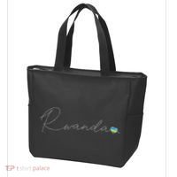 Rwanda Simple Love Rwandan Flag Heart On Rwanda Tote Bag thumb 3