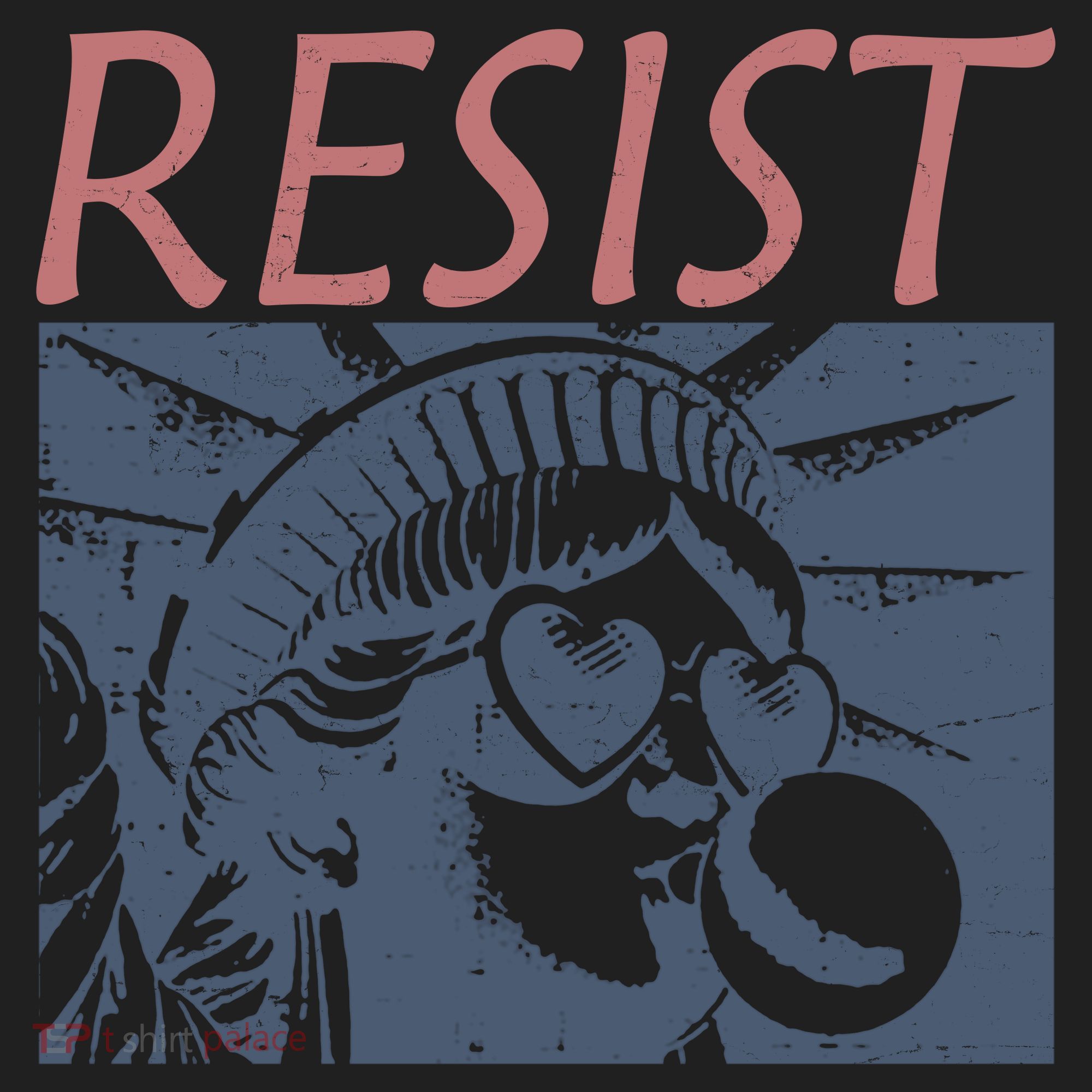 Resist Statue Liberty Bubblegum Protest Equality Women's Sweatshirt