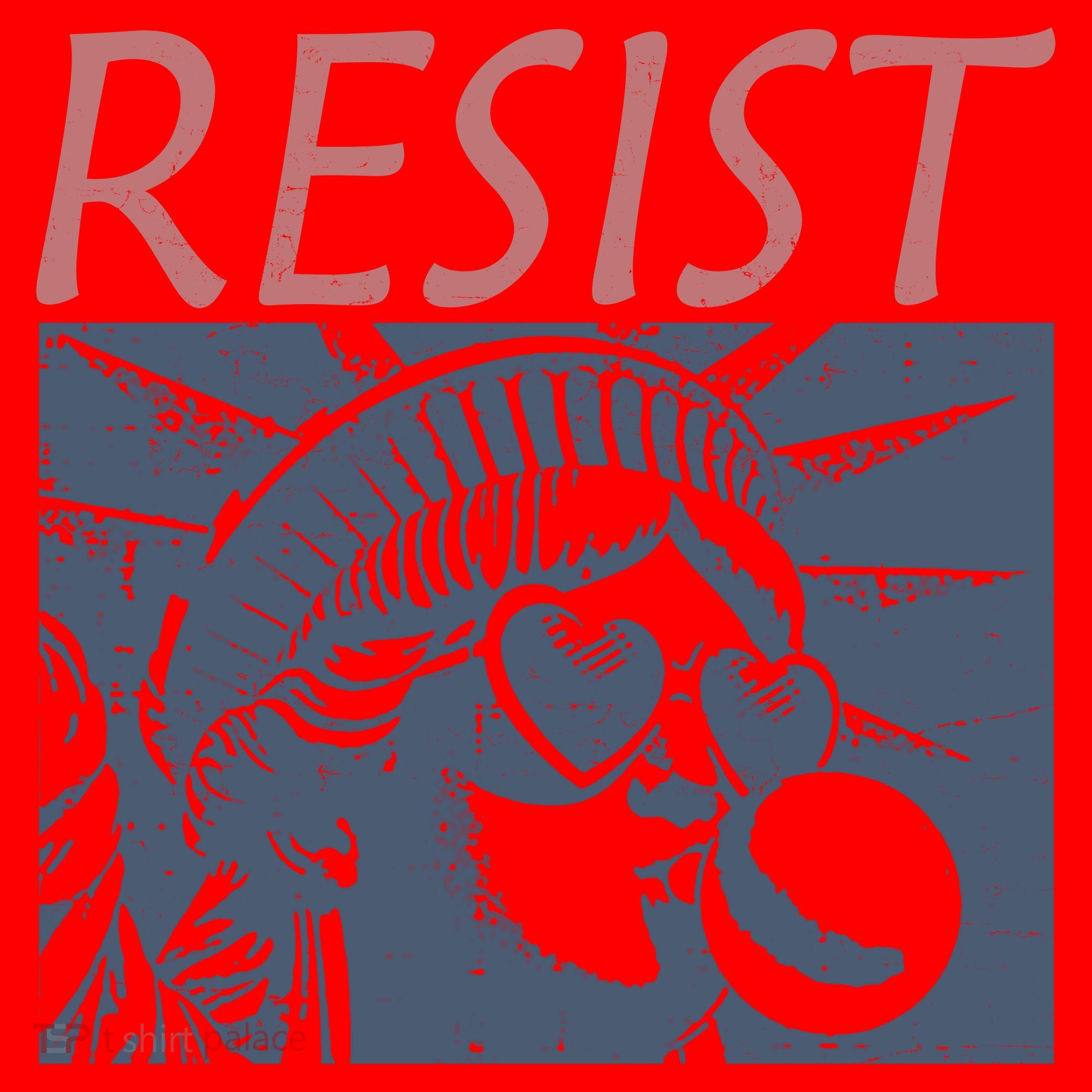 Resist Statue Liberty Bubblegum Protest Equality Santa Hat