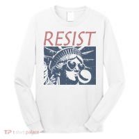 Resist Statue Liberty Bubblegum Protest Equality Long Sleeve Shirt thumb 0