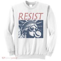 Resist Statue Liberty Bubblegum Protest Equality Sweatshirt thumb 0