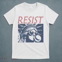 Resist Statue Liberty Bubblegum Protest Equality T-Shirt thumb 5