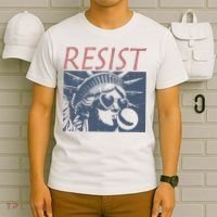 Resist Statue Liberty Bubblegum Protest Equality T-Shirt thumb 6