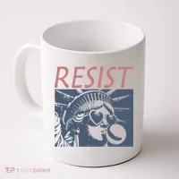 Resist Statue Liberty Bubblegum Protest Equality Coffee Mug thumb 0