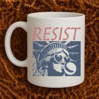 Resist Statue Liberty Bubblegum Protest Equality Coffee Mug thumb 2