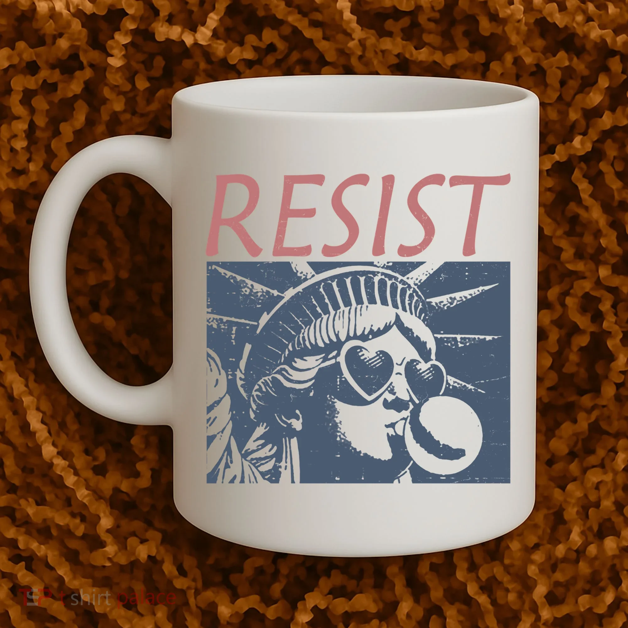 Resist Statue Liberty Bubblegum Protest Equality Coffee Mug