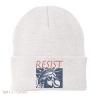 Resist Statue Liberty Bubblegum Protest Equality Beanie thumb 0
