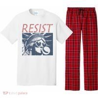 Resist Statue Liberty Bubblegum Protest Equality Pajama Set thumb 0
