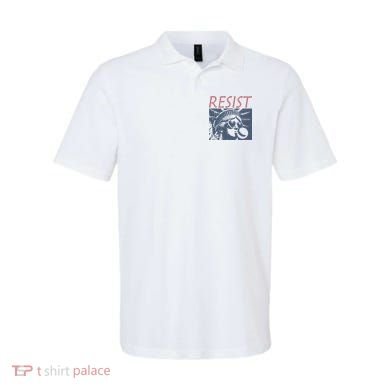 Resist Statue Liberty Bubblegum Protest Equality Polo