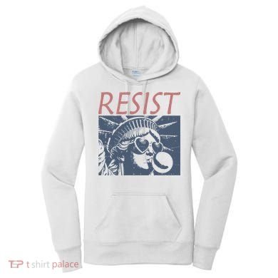 Resist Statue Liberty Bubblegum Protest Equality Women's Hoodie