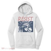 Resist Statue Liberty Bubblegum Protest Equality Women's Hoodie thumb 0