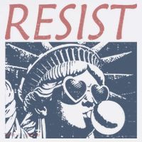 Resist Statue Liberty Bubblegum Protest Equality Women's Hoodie thumb 2