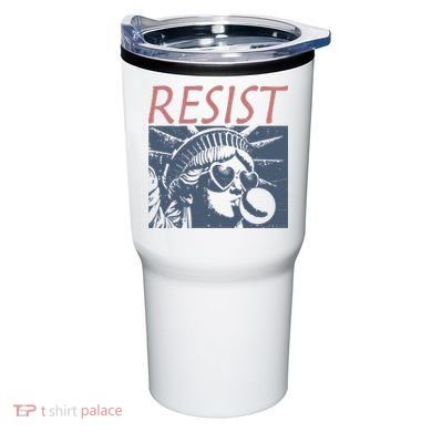 Resist Statue Liberty Bubblegum Protest Equality Tumbler