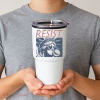 Resist Statue Liberty Bubblegum Protest Equality Tumbler thumb 2