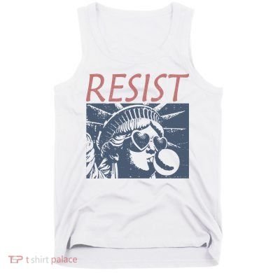 Resist Statue Liberty Bubblegum Protest Equality Tank Top