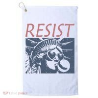 Resist Statue Liberty Bubblegum Protest Equality Golf Towel thumb 0