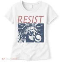 Resist Statue Liberty Bubblegum Protest Equality Women's T-Shirt thumb 0