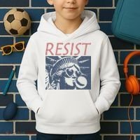 Resist Statue Liberty Bubblegum Protest Equality Kids Hoodie thumb 2