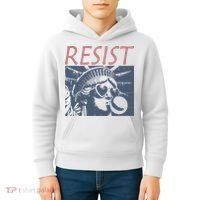 Resist Statue Liberty Bubblegum Protest Equality Kids Hoodie thumb 4