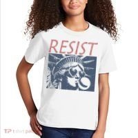Resist Statue Liberty Bubblegum Protest Equality Kids T-Shirt thumb 2