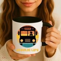 Retro Skoolie Life Converted School Bus Home Lifestyle Coffee Mug thumb 3