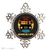 Retro Skoolie Life Converted School Bus Home Lifestyle Ornament thumb 0