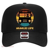 Retro Skoolie Life Converted School Bus Home Lifestyle Hat thumb 0