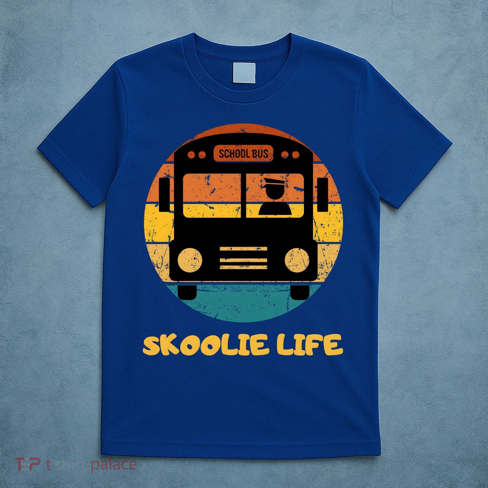 Retro Skoolie Life Converted School Bus Home Lifestyle T-Shirt
