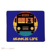 Retro Skoolie Life Converted School Bus Home Lifestyle Mousepad thumb 0
