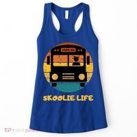 Retro Skoolie Life Converted School Bus Home Lifestyle Women's Tank Top thumb 0