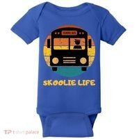 Retro Skoolie Life Converted School Bus Home Lifestyle Baby Bodysuit thumb 0