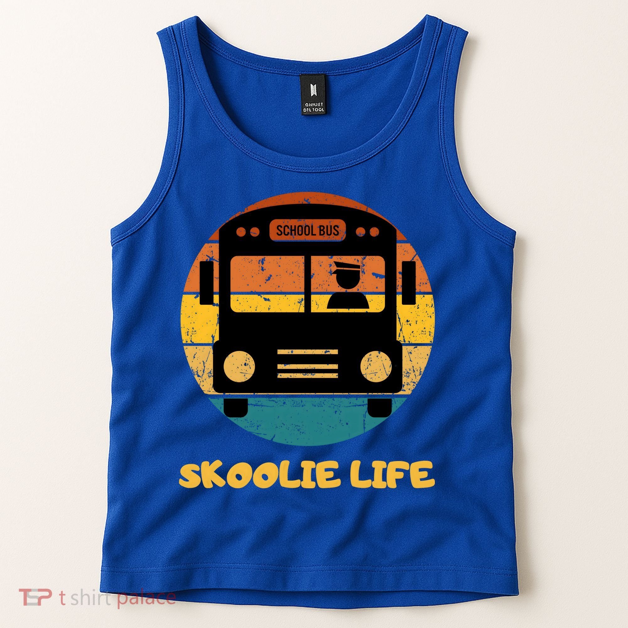 Retro Skoolie Life Converted School Bus Home Lifestyle Tank Top