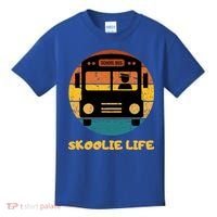 Retro Skoolie Life Converted School Bus Home Lifestyle Kids T-Shirt thumb 0
