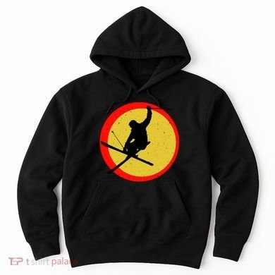 Retro Skiing Logo Hoodie