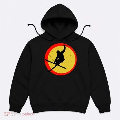 Retro Skiing Logo Hoodie
