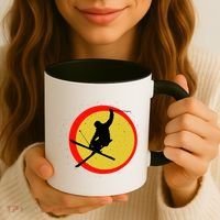 Retro Skiing Logo Coffee Mug thumb 3