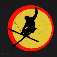 Retro Skiing Logo Pajama Set thumb 2