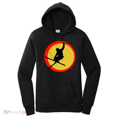 Retro Skiing Logo Women's Hoodie