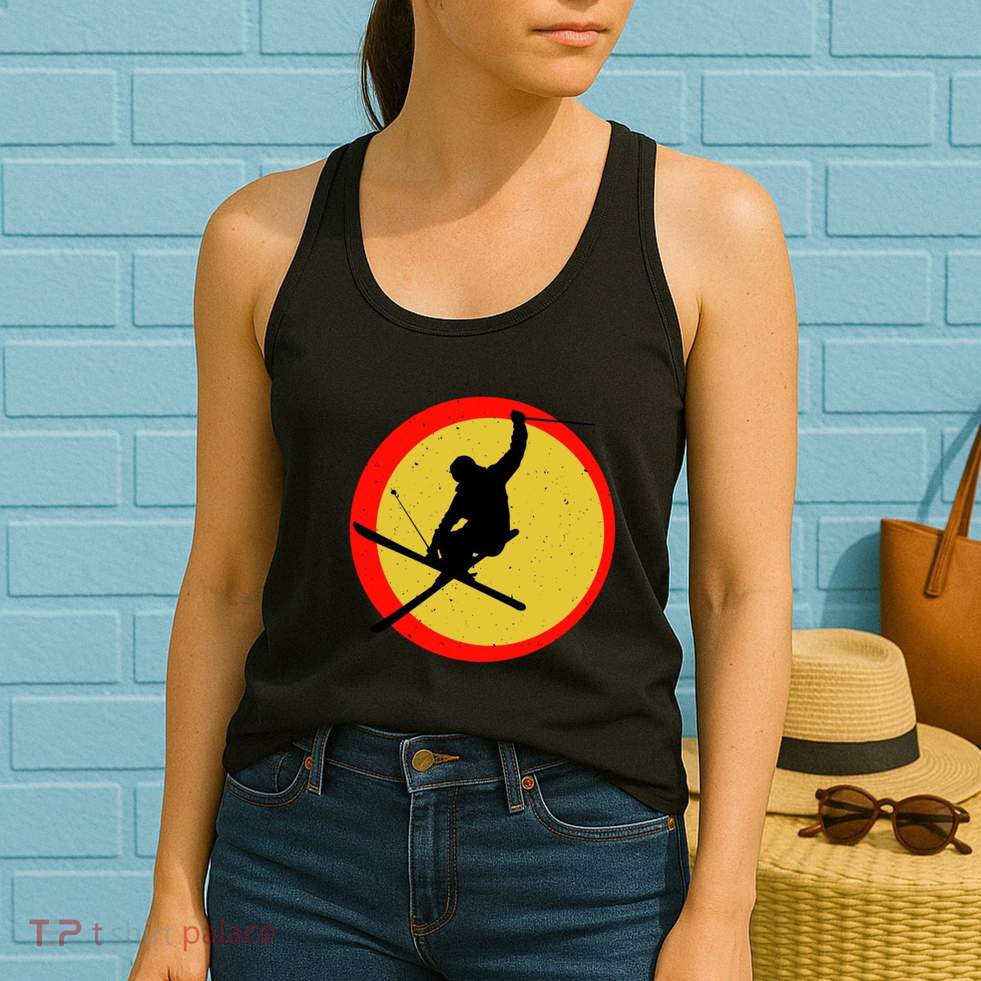 Retro Skiing Logo Women's Tank Top