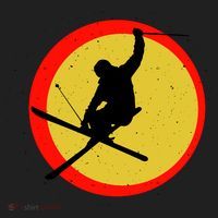 Retro Skiing Logo Hat thumb 2