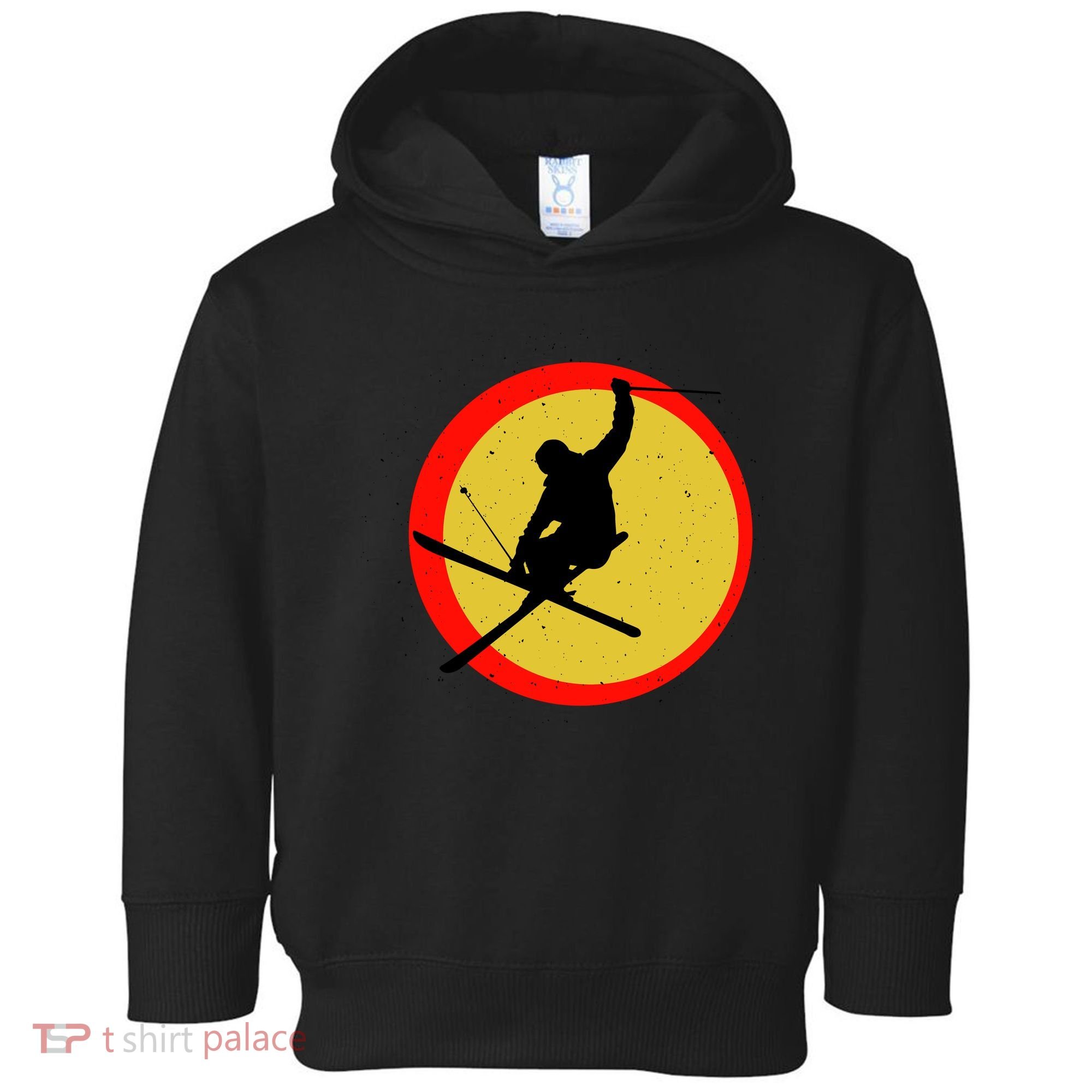 Retro Skiing Logo Toddler Hoodie