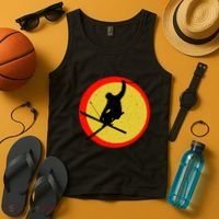 Retro Skiing Logo Tank Top thumb 4
